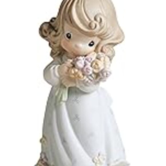 RARE Blue Precious Moments Growing in Grace Age 16 Figurine - Picture 6 of 6